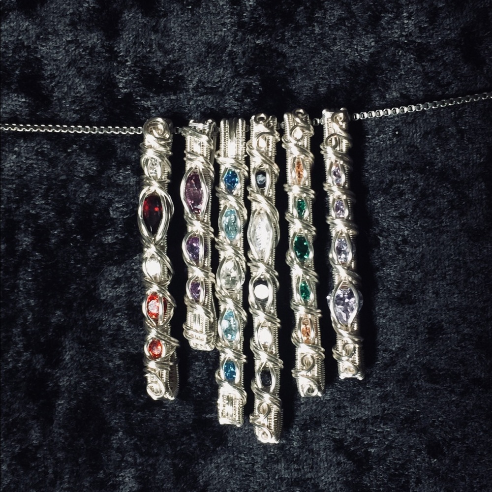 Birthstone Column pendants